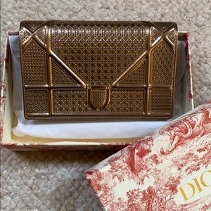 DIORAMA Wallet on Chain (rose gold metallic)